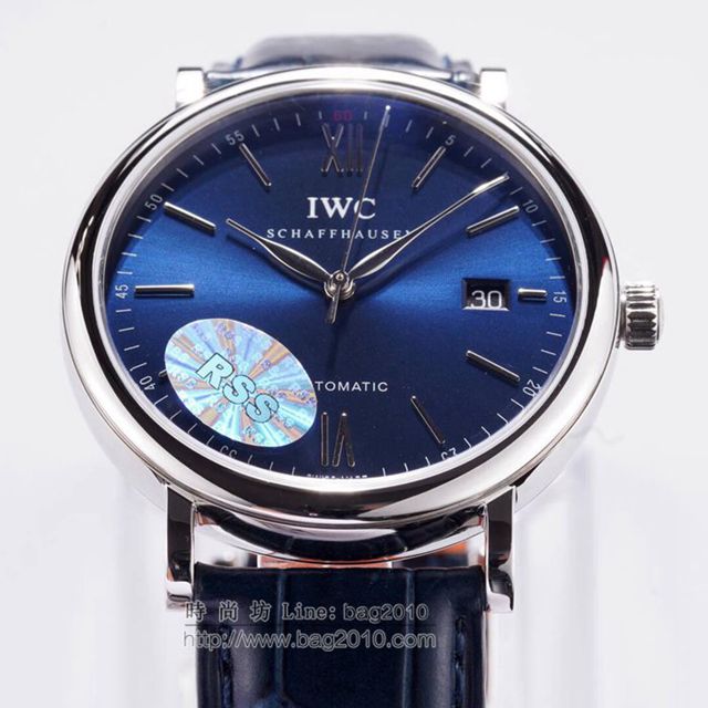 IWC手錶RSS匠心之作 日曆字體顯示 全自動機械男表 簡約款萬國表 萬國高端男士腕表  hds1504